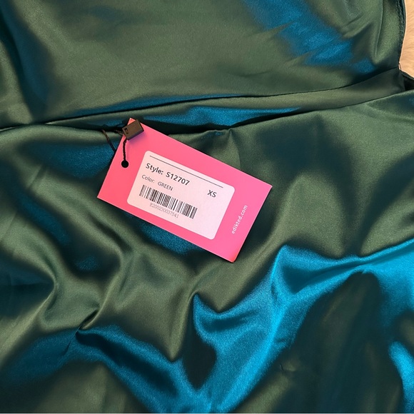 Edikted Kylie Satin Gathered Slip Dress - Picture 6 of 7